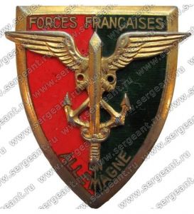 Знак военного контингента Франции в Германии ― Сержант