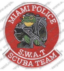 Нашивка группы водолазов полиции города Майами ― Сержант