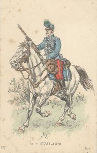 Почтовая карточка (открытка) «Гусар. Франция»  ― Sergeant Online Store