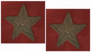 Комплект нарукавных звезд к знакам различия высшего командного состава РККА ― Сержант