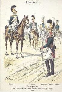 Почтовая карточка (открытка) «Итальянская Почетная гвардия. 1812 г.» ― Sergeant Online Store
