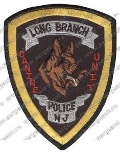 Нашивка кинологического подразделения полиции города Лонг-Бранч ― Сержант