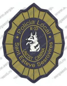 Нашивка кинологического подразделения полиции города Сант-Эстеве-Сесровирес ― Sergeant Online Store