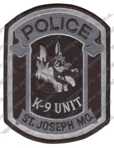 Нашивка кинологического подразделения полиции города Сент-Джозеф ― Сержант