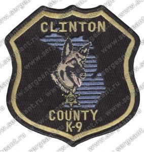 Нашивка кинологического подразделения полиции округа Клинтон ― Сержант