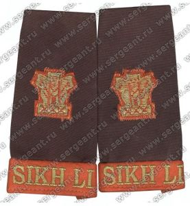 Погоны майора пехотного полка «Sikh Light Infantry» ― Sergeant Online Store