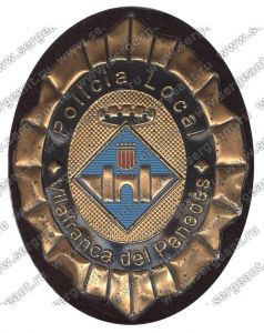 Нашивка полиции муниципалитета Вильяфранка-дель-Пенедес ― Сержант