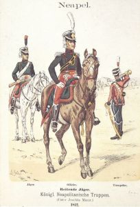 Почтовая карточка (открытка) «Неаполитанские конные егеря. 1812 г.» ― Сержант