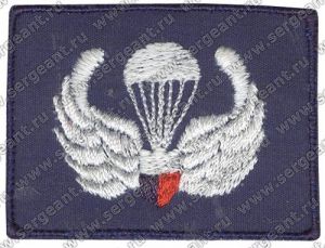 Квалификационная нашивка парашютиста 710-го полка специального назначения ВВС ― Сержант
