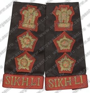 Погоны полковника пехотного полка «Sikh Light Infantry» ― Sergeant Online Store
