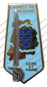 Знак постоянного состава резервных формирований департамента Сена и Марна ― Сержант