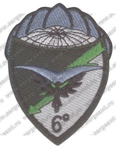 Нашивка роты управления и обеспечения «Falchi» 6-го транспортного полка бригады «Folgore» ― Сержант