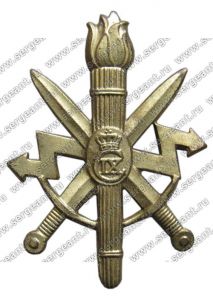 Эмблема на головной убор полка связи «Telegrafregimentet» ― Сержант