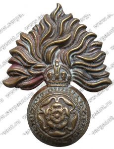 Эмблема на головной убор пехотного полка «The Royal Fusiliers (City of London Regt.)» ― Сержант
