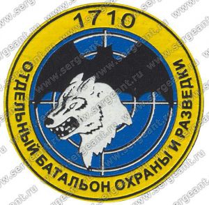 Нашивка 1710-го батальона охраны и разведки ― Sergeant Online Store
